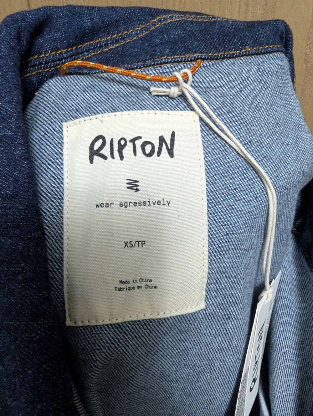 NWT Ripton Sport Utility Jean Jacket Blue Collar - Picture 10 of 14